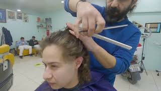 Relaxing ASMR Haircut & Scalp Care at a Turkish Barbershop