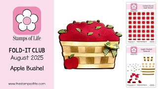 The Stamps of Life: Bushel Fold-it A2 カード ダイ セット (ステンシル 3 個付き)