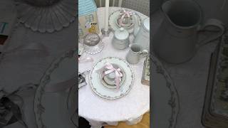 Transforming my antique booth 🤍🎀 #shabbychic #booth #antiquebooth #rococo #coquette #pennsylvania