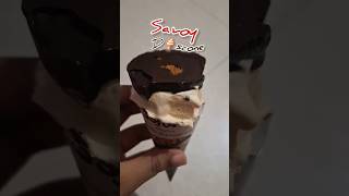 Viral Savory Discone Ice-cream 🍦☕ review  #shorts #savoy #icecream #coffeeflavor