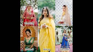 Bangladeshi actresses wedding program looks | Mim, Mehjabin, Tisha, Faria, Sabila, Mithila, Porimoni