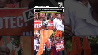 Hyderabad: Bajrang Dal holds protest rally against Hindu atrocities in Bangladesh