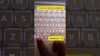 To Quickly Hide All Your Windows shortcut key in your PC /  #laptop #youtubeshorts #windows #viral