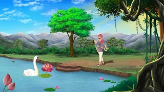 बीमार बेटी और जलाशय का जादुई कमल | kahani | Hindi Story | Hindi Kahaniya | cartoon story