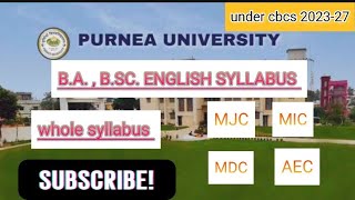 English graduation 2023-27 syllabus #bihar #student #graduation