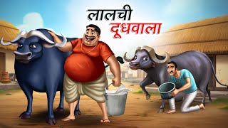 लालची दूधवाला | Lalchi Doodhwala । Hindi Kahaniya। Cartoon Story । Hindi Story | Comedy Story