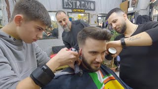 Masters & Apprentice Trio! Turkish Barber ASMR Full Service