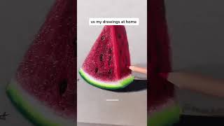 My art in class vs home|#shorts