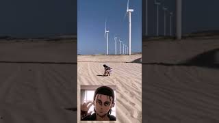||Anime wind turbine shadow jump||attack on titan||boy||#attackontitan #animeboy