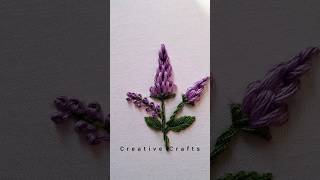 Easy hand embroidery flower stitch #shorts #trending #viral #new #foryou #video #ytshorts
