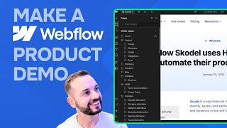 Watch me make a product demo for Webflow