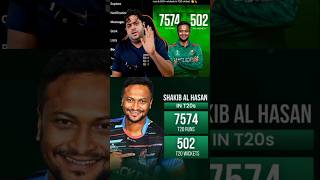 Shakib Al Hasan 7000 + Run & 500 + Wicket in T20 Cricket || #shortsfeed #ytshorts #sakibalhasan #yt