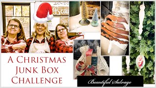 Christmas Junk Box Challenge! Transforming Junk to Christmas Decor!