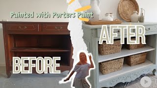BEFORE & AFTER -  Painting furniture with "PORTERS PAINT"