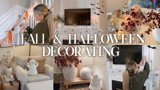 FALL DECORATE WITH ME 2023 | halloween home decorating ideas + home decoration ideas on a budget!