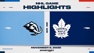 NHL Highlights | Maple Leafs vs. Mammoth - November 5, 2025