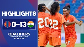 Mongolia 0-13 India | AFC Women's Asian Cup 2026 Qualifiers, Group B | Highlights