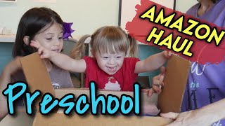 PRESCHOOL UNBOXING ||  ** HUGE ** AMAZON HAUL for Special Needs Homeschool