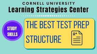 Study Skills - The Best Test Prep Structure