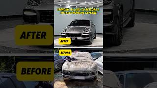 Spending $4,000 to restore a totaled PorscheCayenne #diy #sold #cayenne #carproject