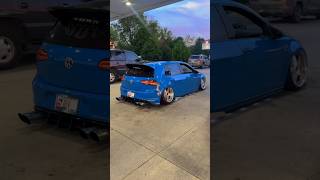 Gas station lighting is goated #car #stance #bagged #volkswagen
