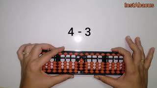 Subtraction using Abacus | Simple Subtraction | InstAbacus