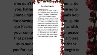 Prayer for your family/God peace and blessings #familyprayer #blessed #shorts