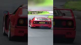 £2 MILLION POUND FERRARI F40 LEAVING SHOW IN STYLE