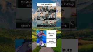 30 Minute study 😅 #memes #funny