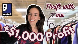 Goodwill Flips: $1,000 Profit from Just 13 Items! Thrift with me!