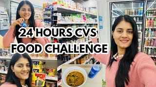 🇰🇷KOREAN CVS FOOD ONLY- FOR 24 HOURS | challenge vlog