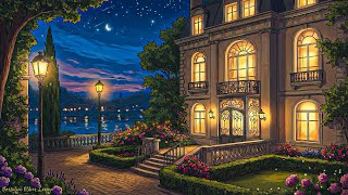 quiet paris night with 1930s nostalgic oldies playing in another room to unwind, sleep 🌙