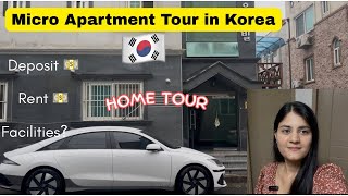 Micro Apartment Tour in Korea 🇰🇷 | Tiny Home Tour + Cost of Living #lifeinkorea #hometour