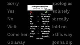 Stop saying basic words and start using impressive English phrases🔥#EnglishTips #LearnEnglish #viral