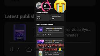 Please subscribe my channel 🙏🥺😥😥#viralvideo #sadstatus