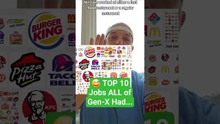 😅 TOP 10 Jobs ALL of Gen-X Had... #genx #top10