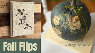 Fall Thrift Flips  |  Fall Home Decor  |  Thrifted Makeovers
