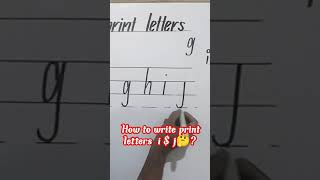 How to write print letters? @Skilldevelopment200