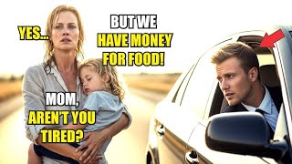 A POOR MOTHER CARRIES HER DAUGHTER FOR HOURS WITHOUT FOOD UNTIL A BILLIONAIRE INTERVENES