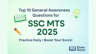 Top 10 Repeated GA Questions for SSC MTS & RRB | Must-Know GK Questions 2025