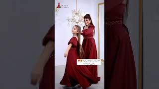 Elegant Matching Mother-Daughter Dress | Stunning Red Gown Look! 👗❤️ #shorts