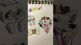 Drawing pebble !!! :3 Dandys World