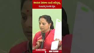 ఈయన వెనకాల ఉండి ఆడిస్తున్న గుంటనక్క సంగతి చెప్తా #kavitha #kcr #ktr #congress #abn