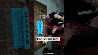 Evolution of Hydrogen gas Pop sound test #Science with fun and interesting