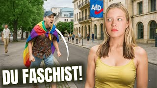 This is what happens when you walk through Berlin as a "right-wing YouTuber"...