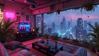 90's Lofi City 🌧️ Rainy Lofi Hip Hop ~ Lofi Music & Rain Sounds ☔️ Lofi Rain Playlist