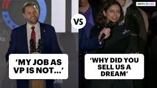 JD・ヴァンス氏、H1Bビザとトランプ氏の移民取り締まりをめぐりインド系女性に公然と非難される