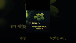 মন পরিষ্কার রাখুন, কারণ শেষ হিসেবটার অর্থের নয় কর্মের হবে। 💔😥  #মন #হিসাব #অর্থ #কর্ম