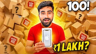 100 Mystery Boxes Khole… Kya iPhone Nikal Aaya? 😱📦