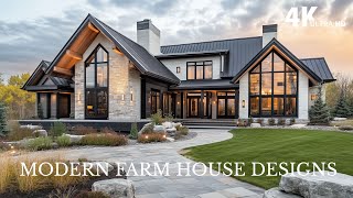 Unique modern farmhouse designs that combine luxury, elegance, and natural beauty